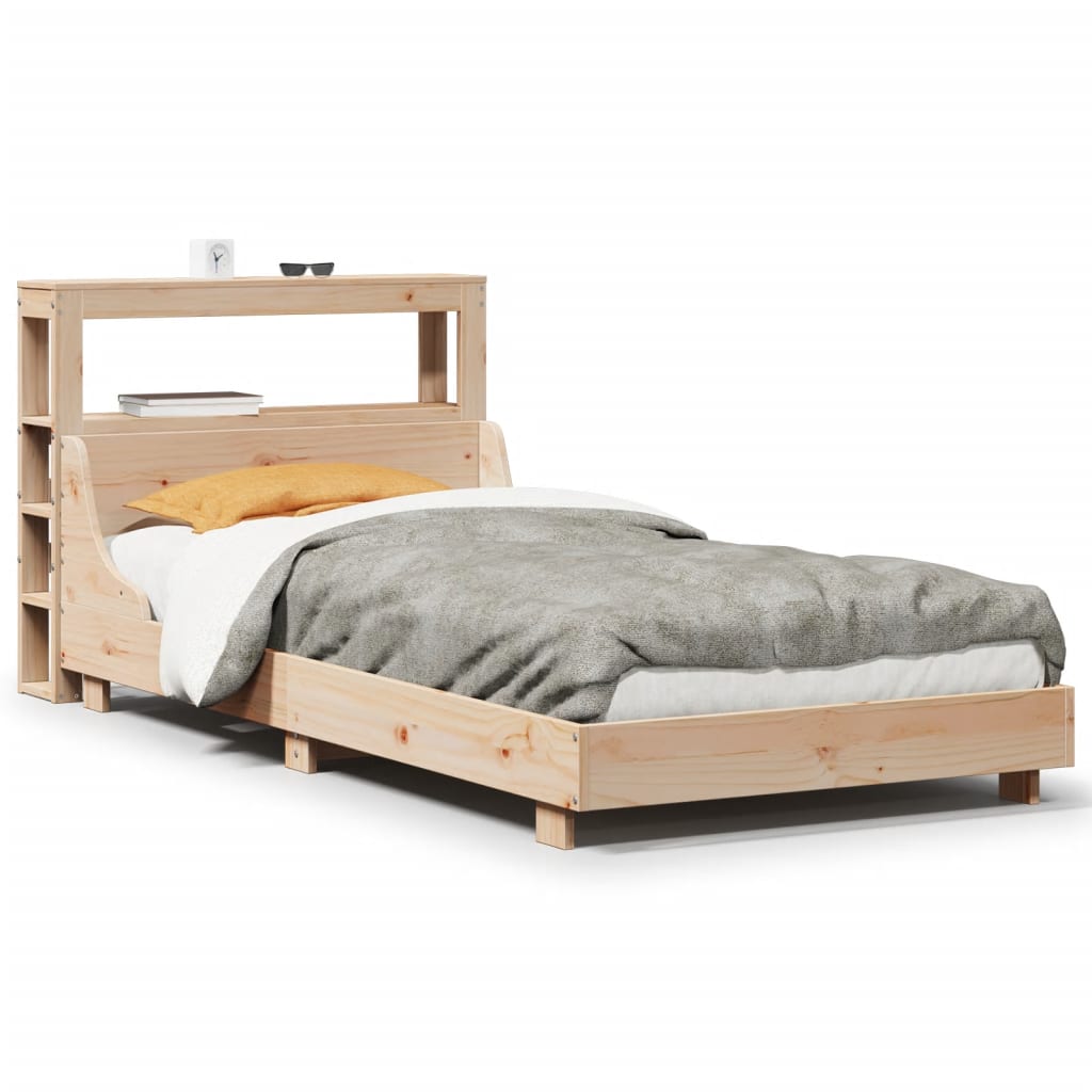 Bed Frame without Mattress 100x200 cm Solid Wood Pine